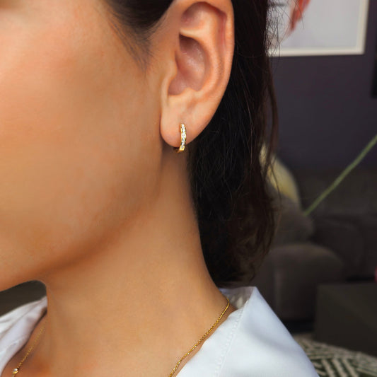 Tiny Treasure Hoop Earrings