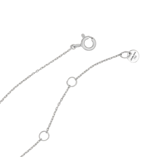 18k white gold pendant necklace with diamonds, additional view