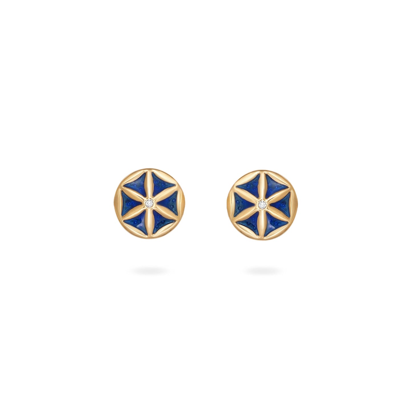 7LEAVES Flower of Elements earrings on a white background, alternate view 5
