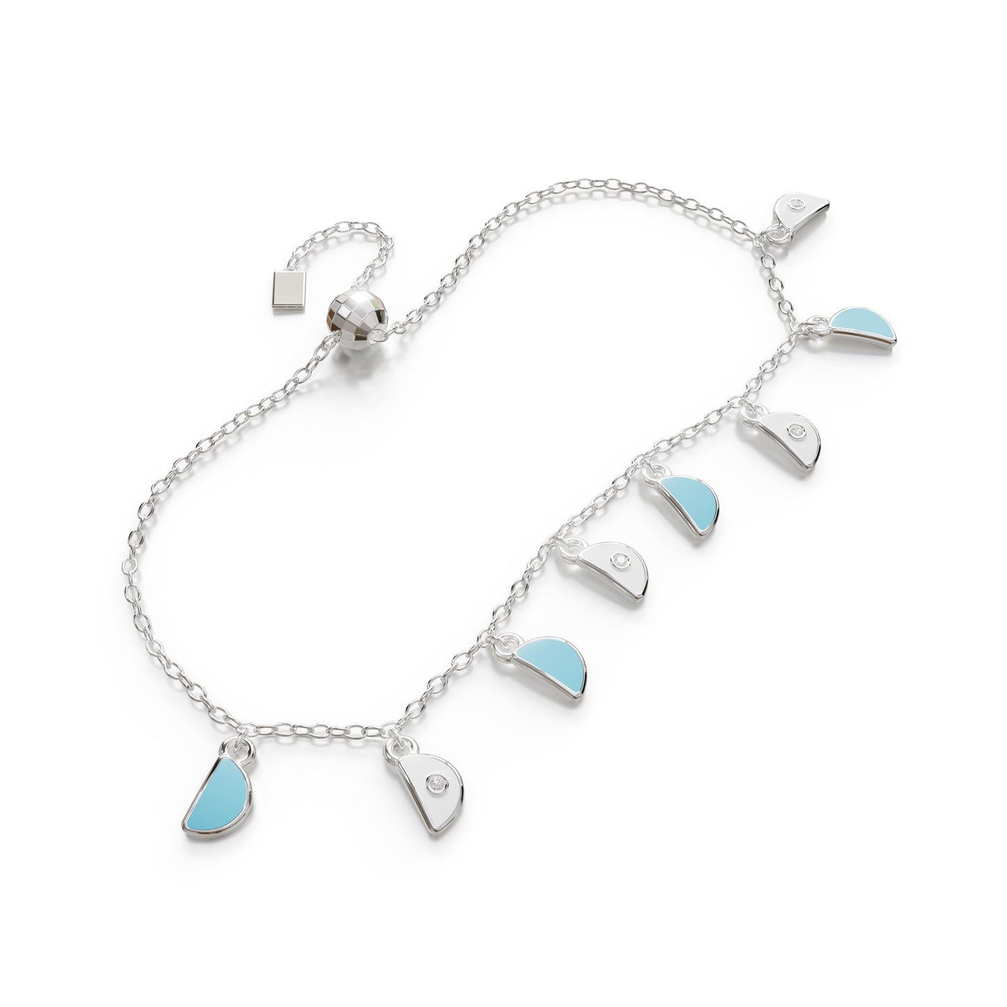 Amara Charm Bracelet - White Gold
