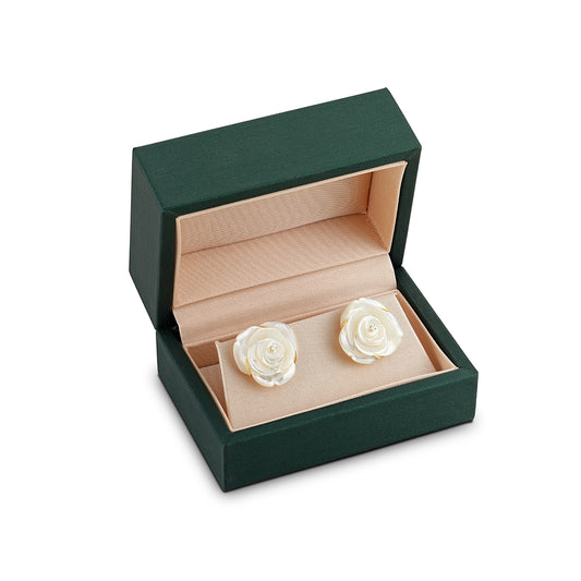 Rose-shaped earrings