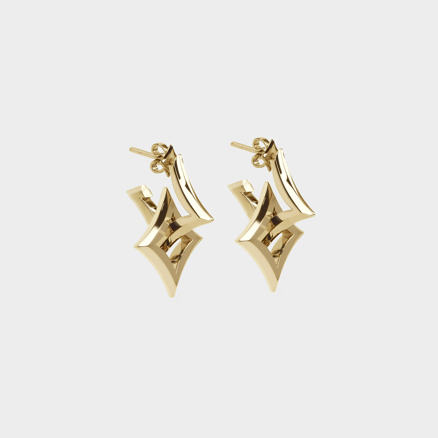 Gold earrings