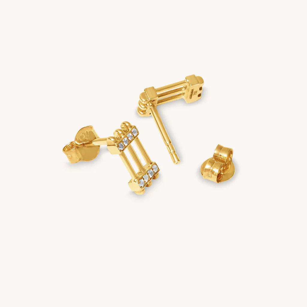 Triad Diamond Studs
