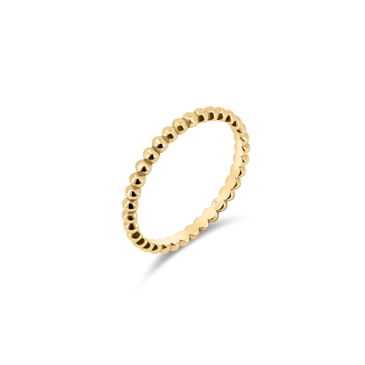 18k gold beaded ring