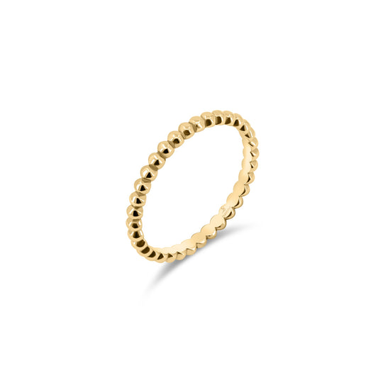 18k gold beaded ring