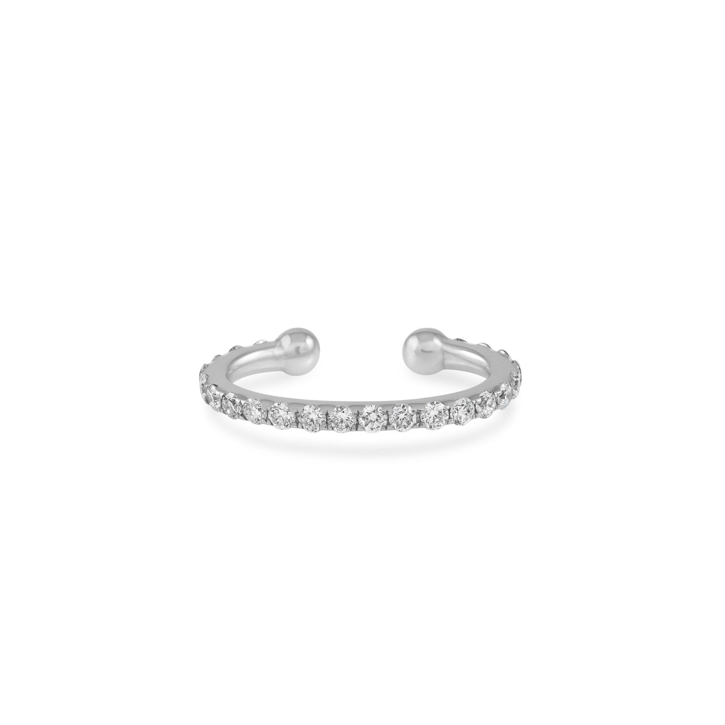 By2wenty5 Full Diamond Ear Cuff in 18K white gold