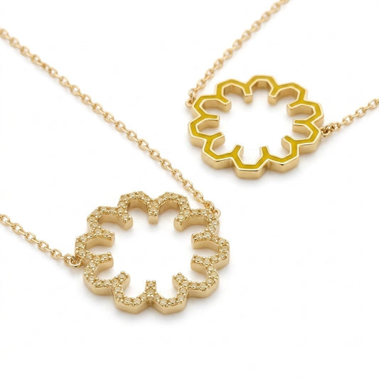 Marea Shine Necklace – Yellow Sapphire by Donydo – product image 3
