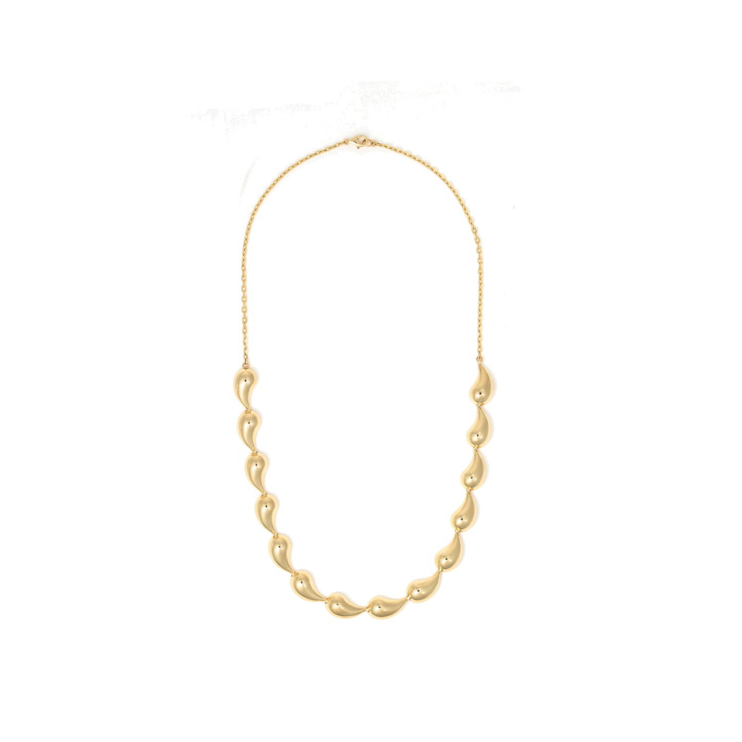 Gaia Gold Teardrop Necklace in 18K yellow gold