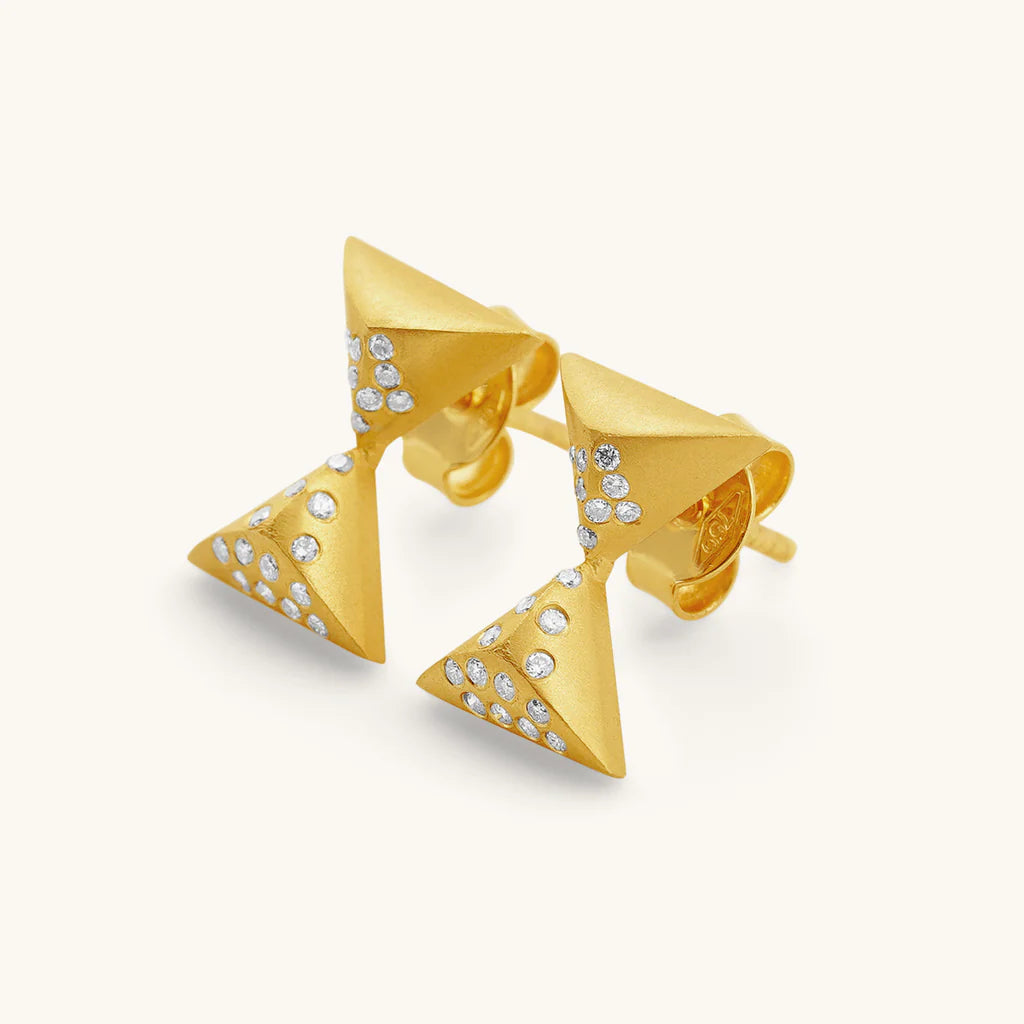 Joubijoux Hourglass Turning Point Diamond Studs, additional view