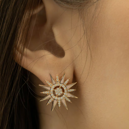 Rupali Adani Solar Radiance Earrings 18K Rose Gold Earrings