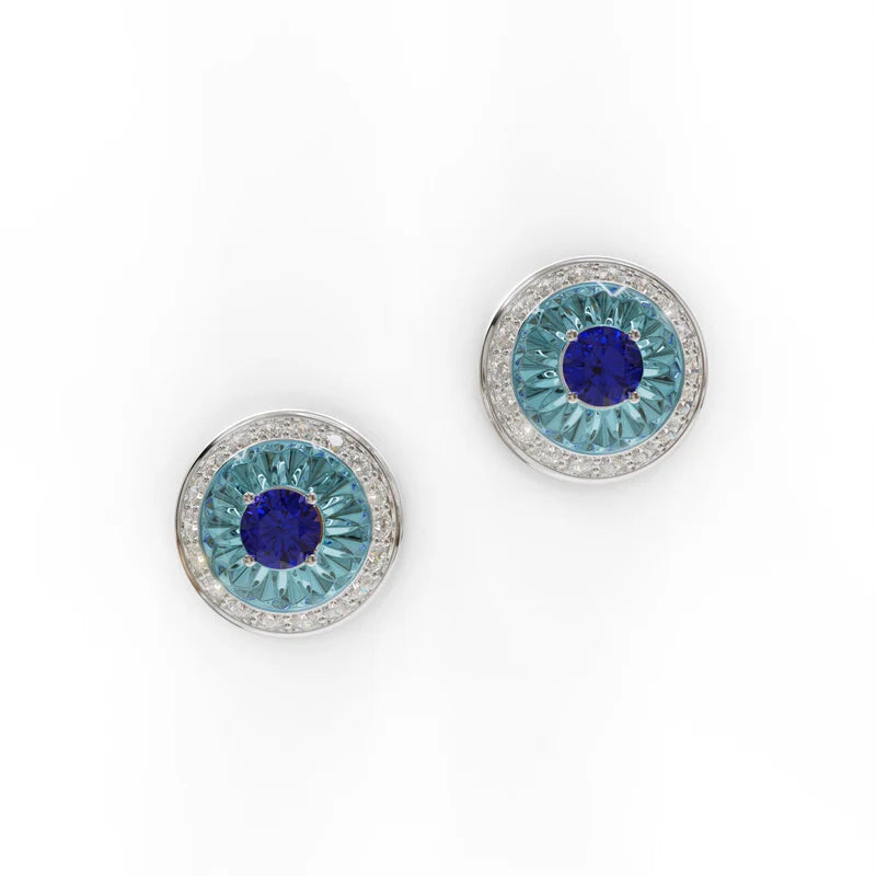 Sinan Earrings - Tanzanite