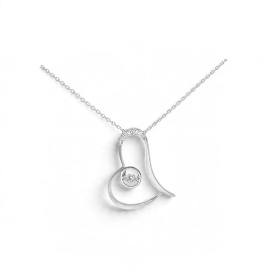 Valenza Amore Heart Pendant - White Gold