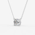 1.62ct Round Lab-Grown Diamond Pendant Necklace — white gold detail view