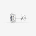 2.02ct Oval Lab-Grown Diamond Earrings — white gold detail view