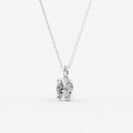 2.01ct Oval Lab-Grown Diamond Pendant Necklace — white gold detail view