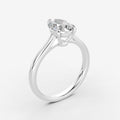 2.07ct Pear Lab-Grown Diamond Ring — white gold detail view