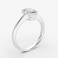 2.07ct Oval Lab-Grown Diamond Ring — white gold detail view