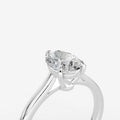 2.07ct Pear Lab-Grown Diamond Ring — white gold detail view