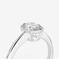 2.07ct Oval Lab-Grown Diamond Ring — white gold detail view