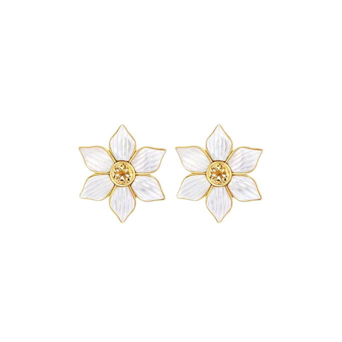 Solar Petal Stud Earrings