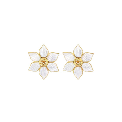 Solar Petal Stud Earrings