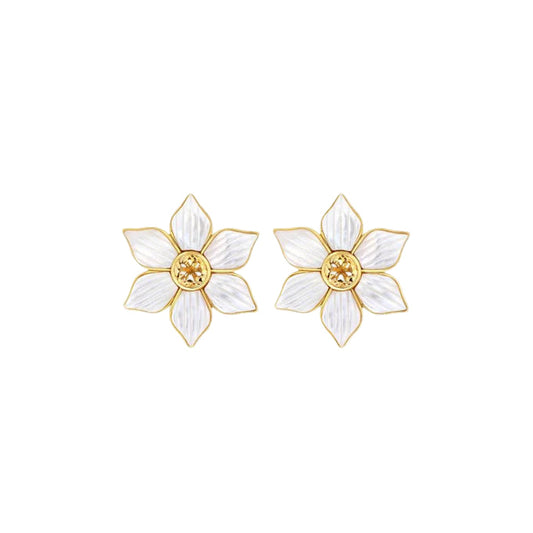 Solar Petal Stud Earrings