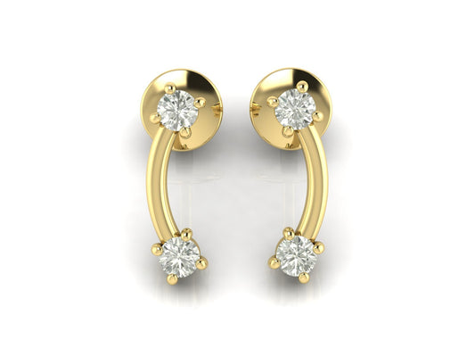 2 Stars Diamond Stud