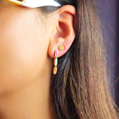 Slopes Diamond Stud Earrings