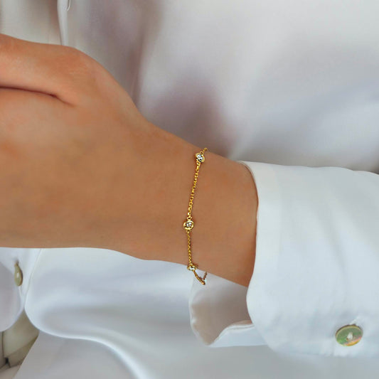 Halo Diamond Bracelet