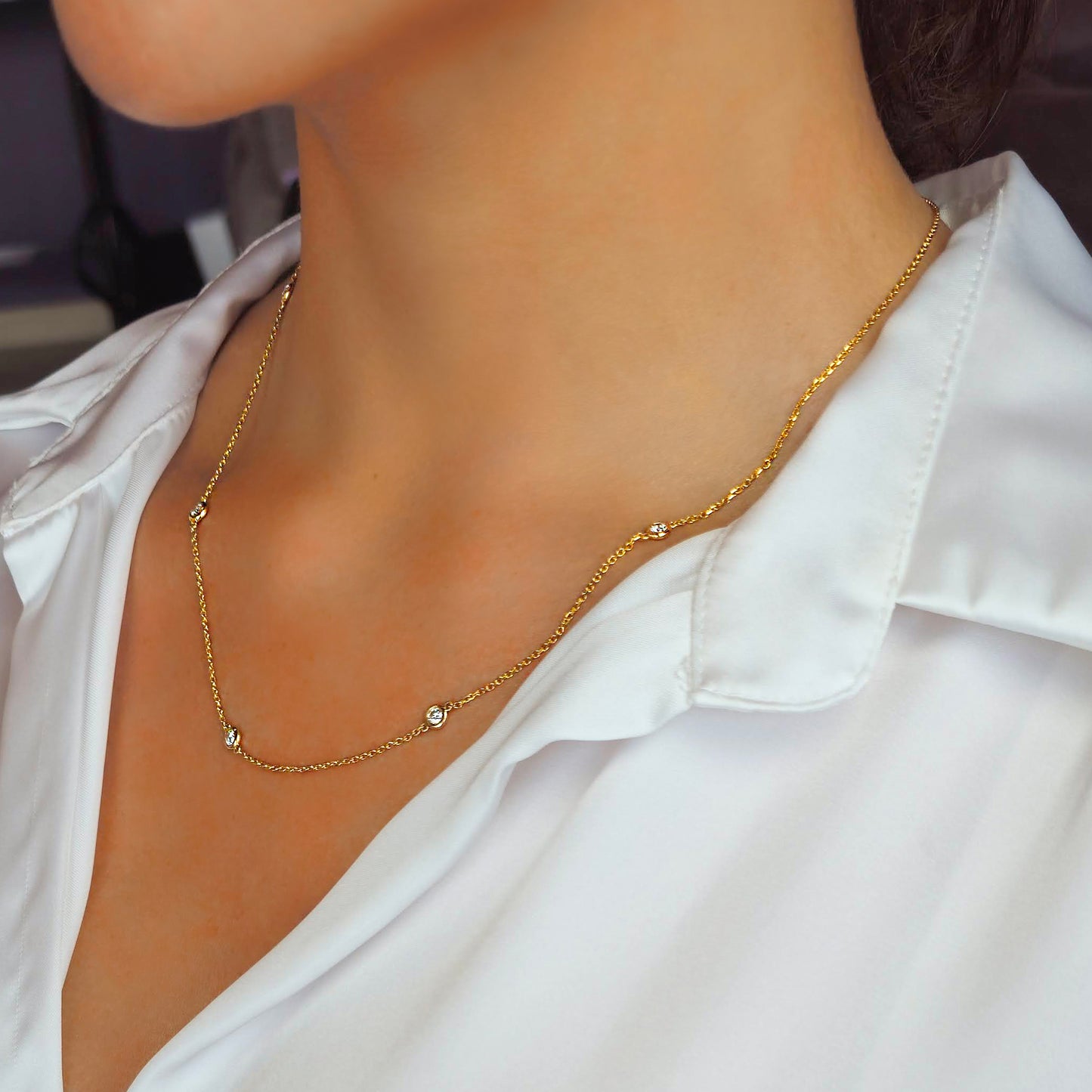 Halo Diamond Necklace