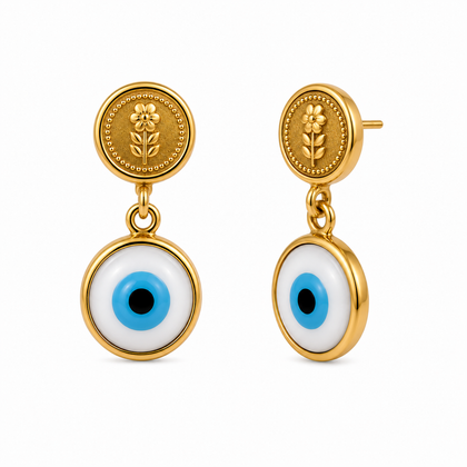 24K Gold Coin Earrings