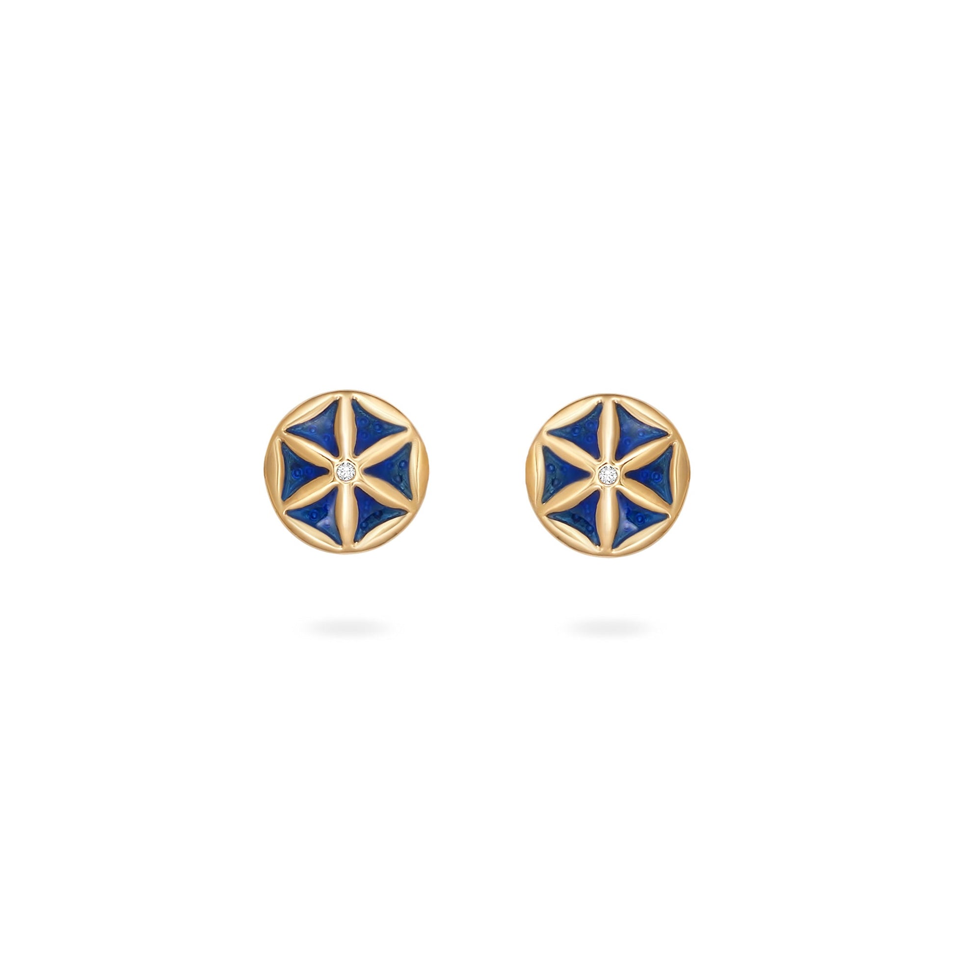 7LEAVES Flower of Elements earrings on a white background, alternate view 5