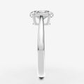 2.07ct Oval Lab-Grown Diamond Ring — white gold detail view