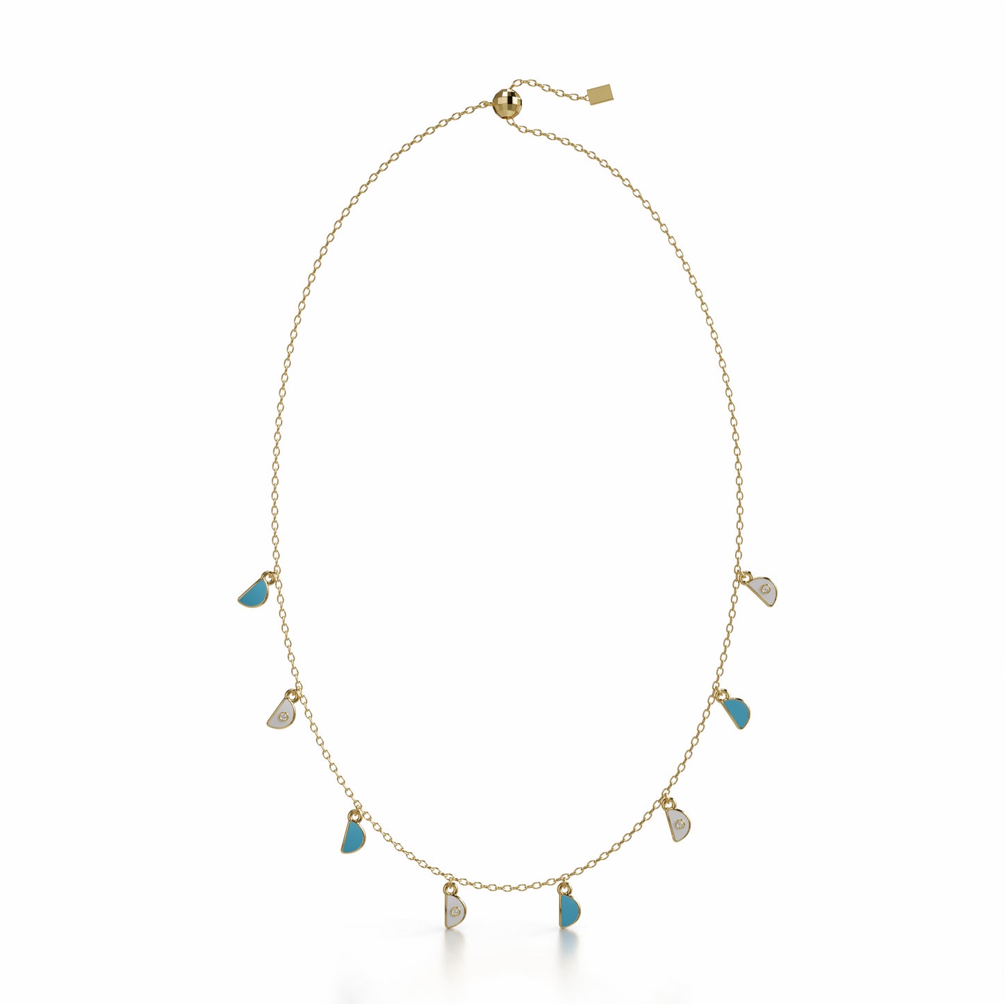 Amara Charm Pendant Necklace - Yellow Gold