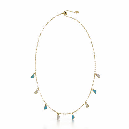 Amara Charm Pendant Necklace - Yellow Gold