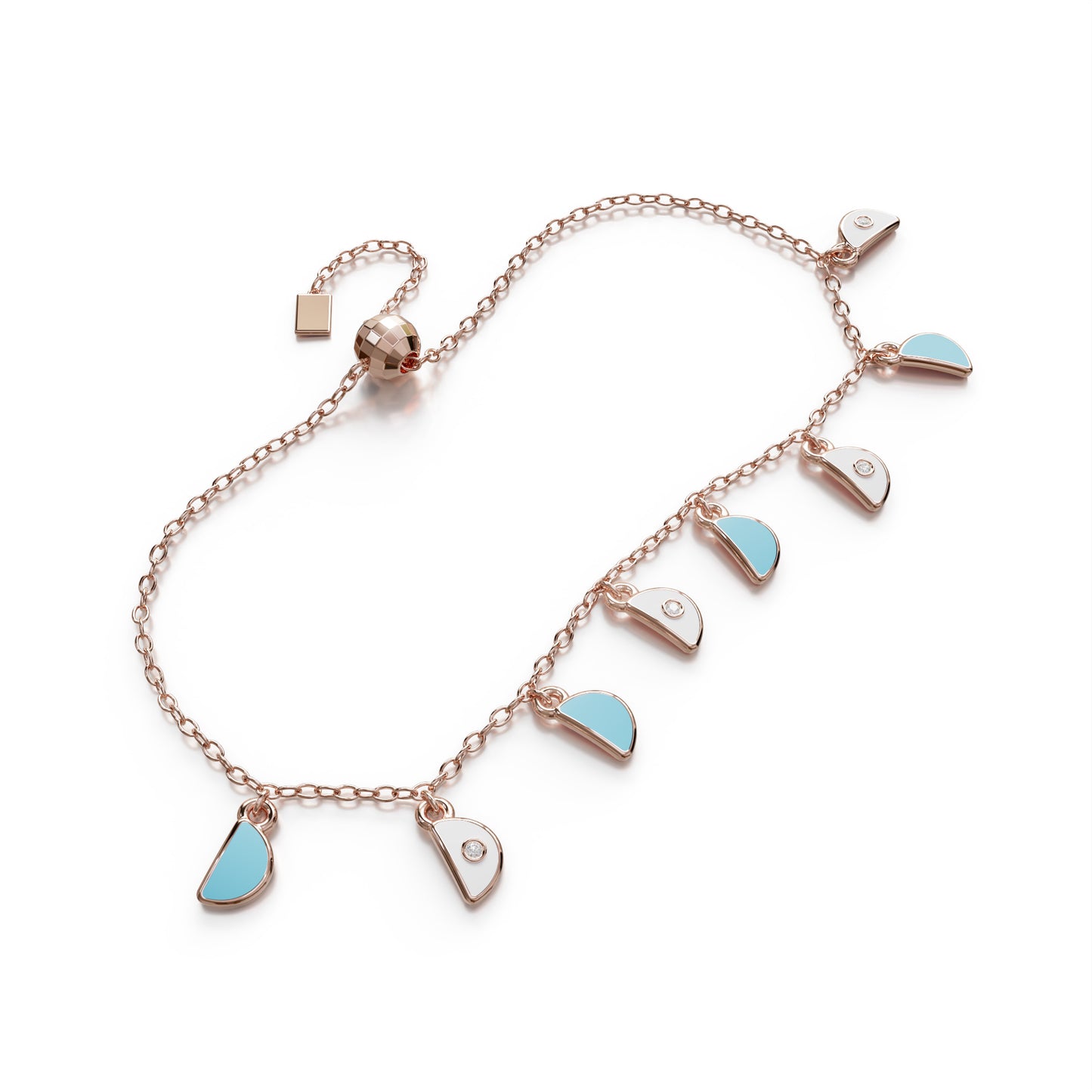 Amara Charm Bracelet - Rose Gold