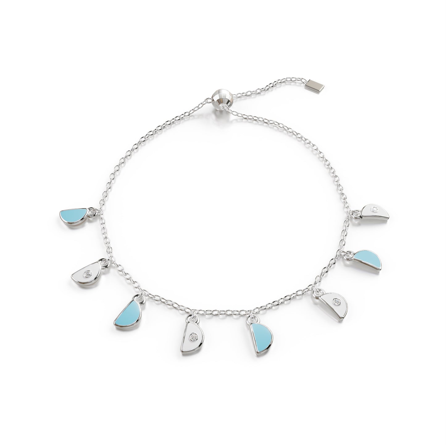 Amara Charm Bracelet - White Gold