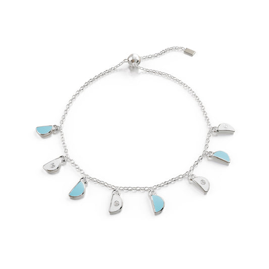 Amara Charm Bracelet - White Gold