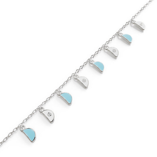 Amara Charm Bracelet - White Gold