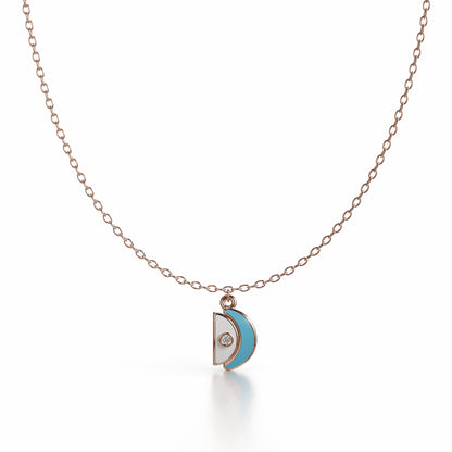Amara Pendant Necklace - Rose Gold