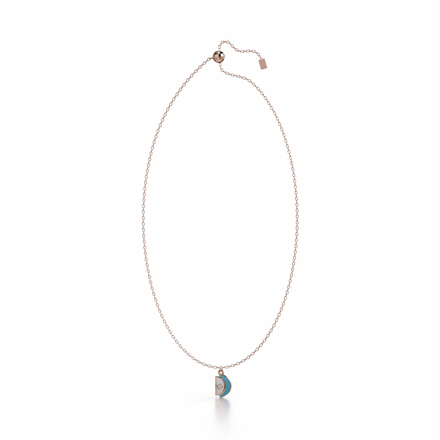 Amara Pendant Necklace - Rose Gold