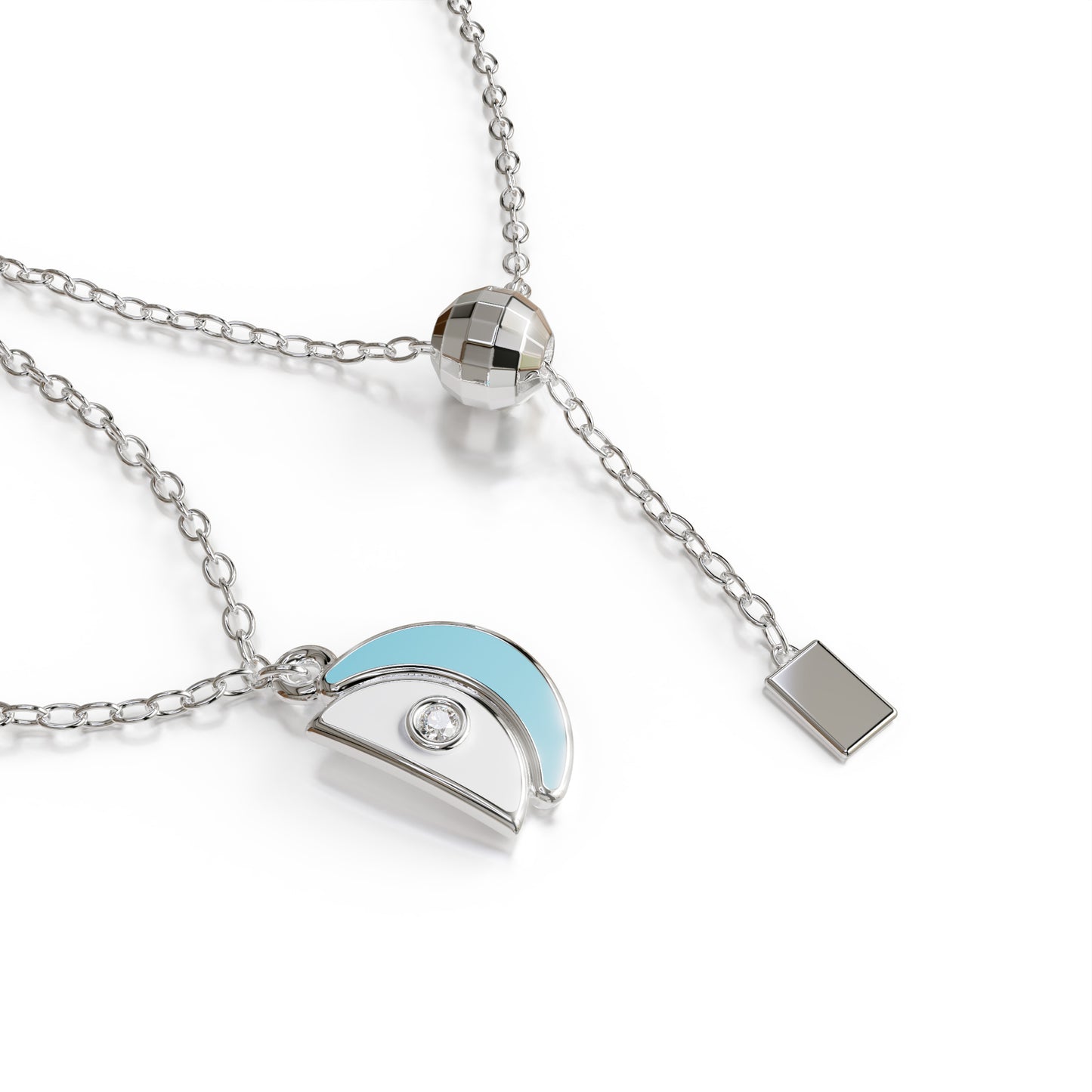 Amara Pendant Necklace - White Gold
