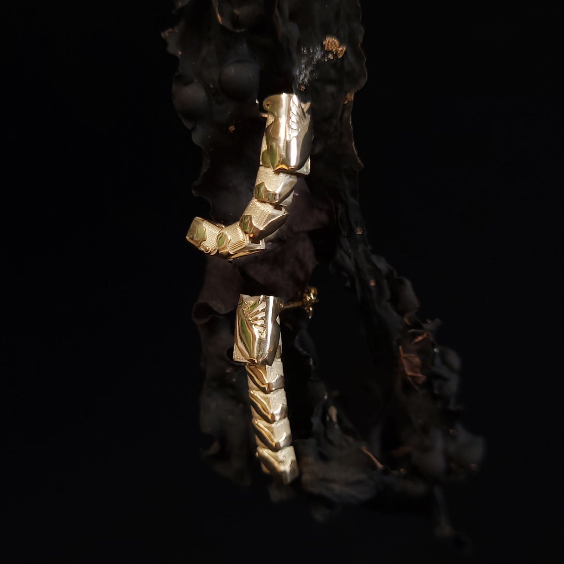Gold hoop earrings
