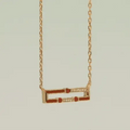 18k gold reversible necklace with emeralds and rubies, additional view