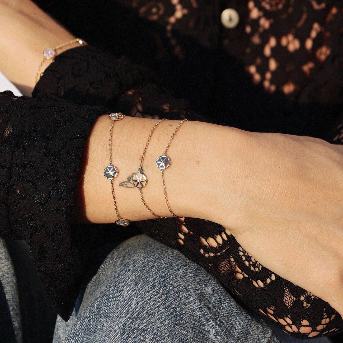 Flower of Elements Bracelet (5 Flowers)