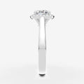 2.01ct Cushion Lab-Grown Diamond Ring — white gold detail view