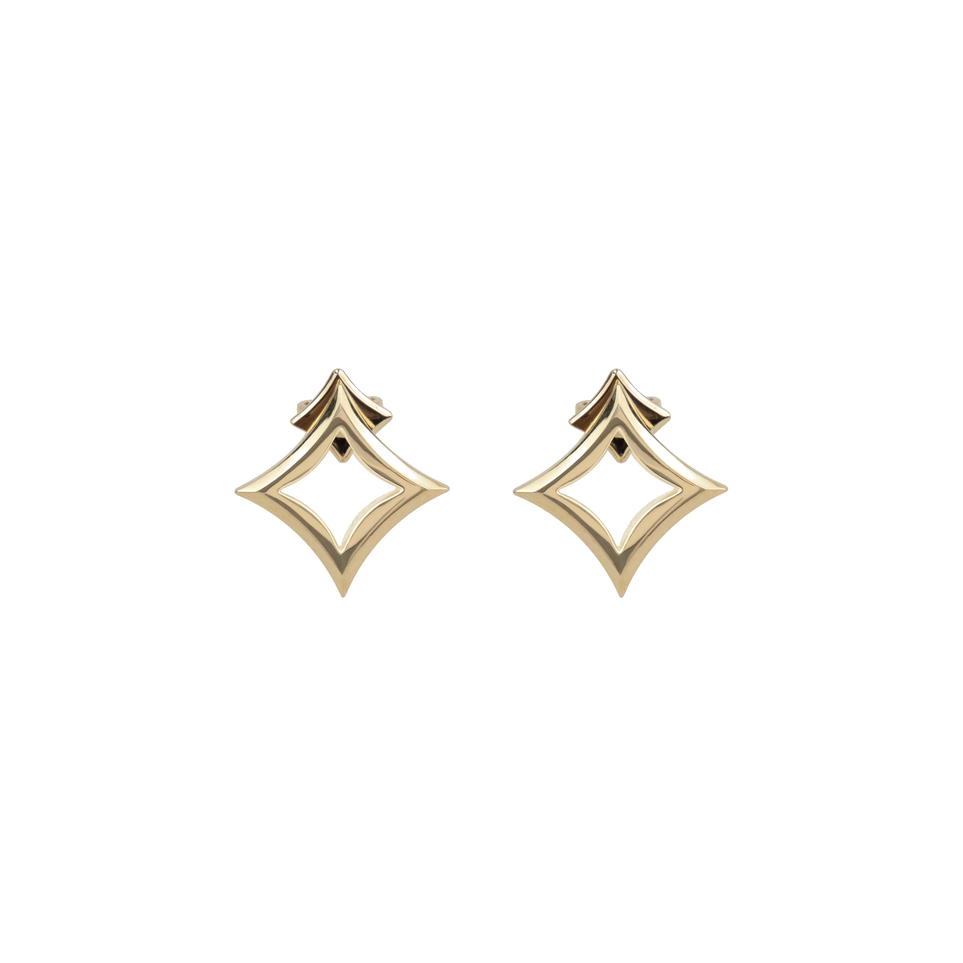 Gold earrings