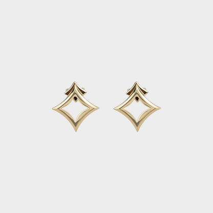 Gold earrings