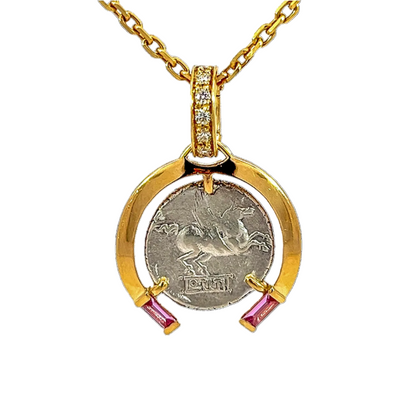 Pegasus Horseshoe Pendant