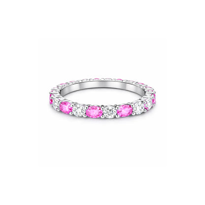 Pink Aura Eternity Ring